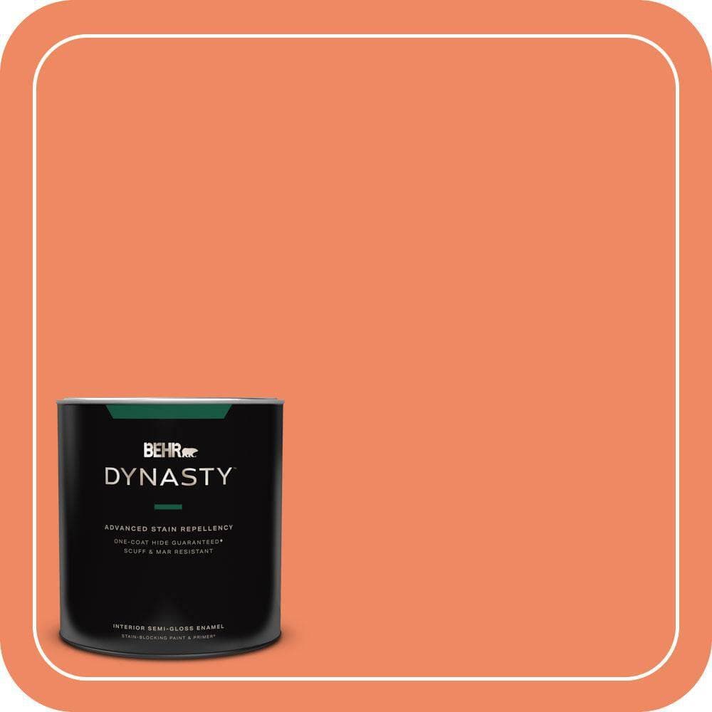 BEHR DYNASTY 1 qt. #P190-5 Orioles Semi-Gloss Enamel Interior Stain-Blocking Paint and Primer