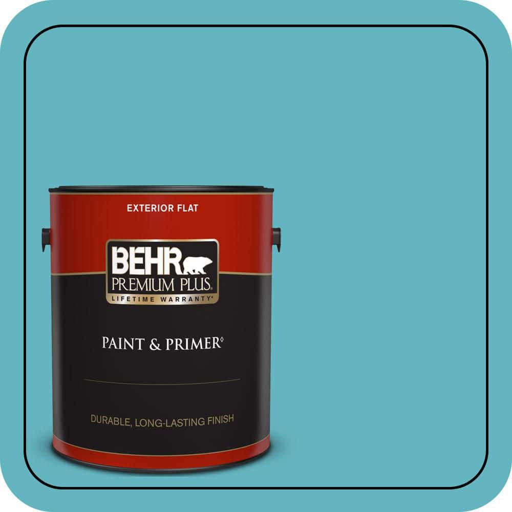 BEHR PREMIUM PLUS 1 gal. #MQ4-51 Adonis Flat Exterior Paint & Primer (1)