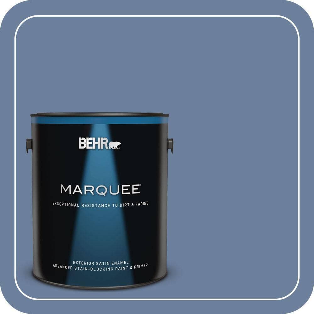 BEHR MARQUEE 1 gal. #MQ5-52 Lead Cast Satin Enamel Exterior Paint & Primer