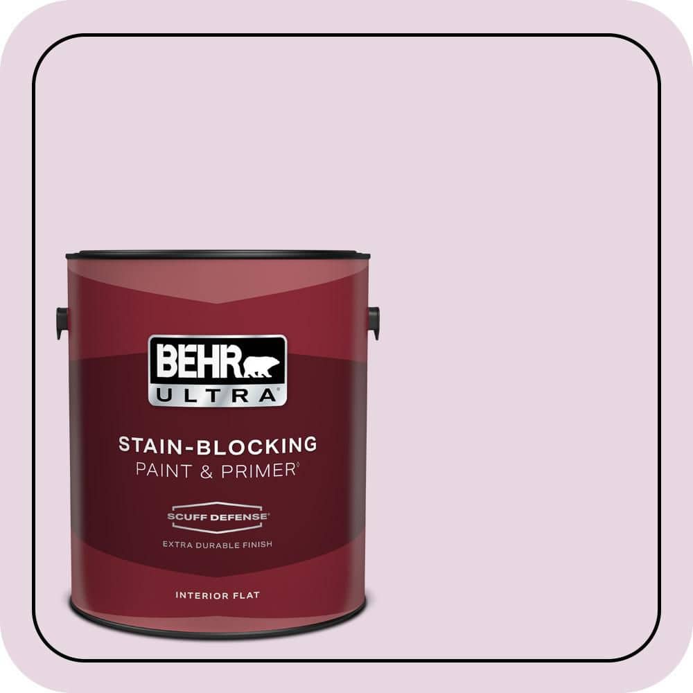 BEHR ULTRA 1 gal. #CE-03 Unfading Dusk Extra Durable Flat Interior Paint & Primer (1)