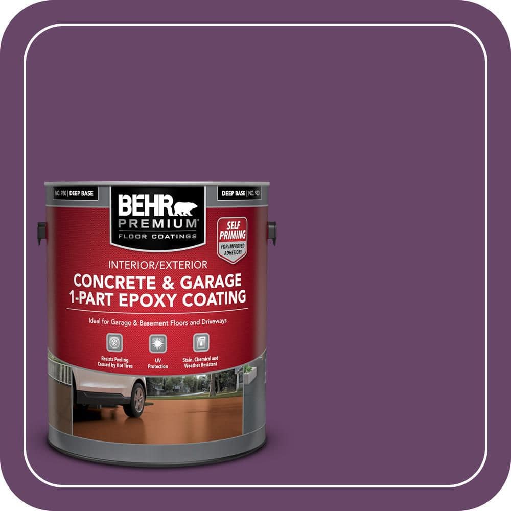 BEHR PREMIUM #P100-7 Self-Priming 1-Part Epoxy Satin Interior/Exterior Concrete and Garage Floor Paint (1)