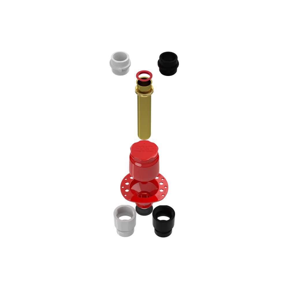 OS&B 2-in-1 1 Piece ABS and PVC Island Tub Drain Testable Rough-in for Freestanding Tubs (3)