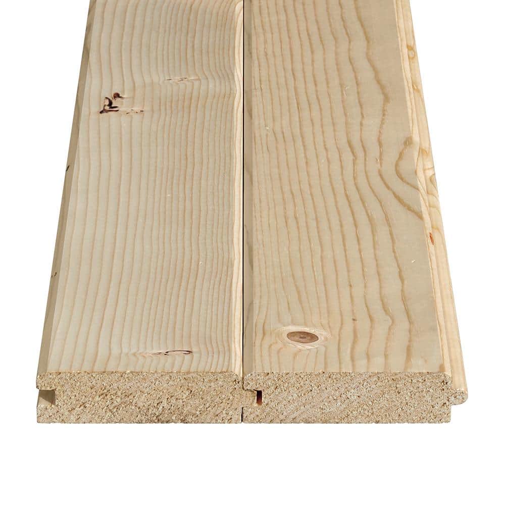 Unbranded 2 in. x 6 in. x 12 ft. Select Tongue and Groove Whitewood Dimensional Lumber (Actual: 1.44 in. x 5.38 in. x 12 ft.) (4)