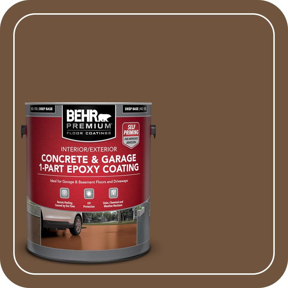 BEHR PREMIUM #PPU4-20 Self-Priming 1-Part Epoxy Satin Interior/Exterior Concrete and Garage Floor Paint (1)