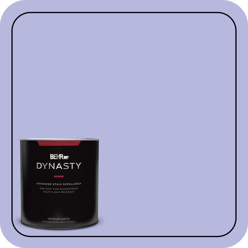 BEHR DYNASTY 1 qt. #P550-3 Lavender Cloud Matte Interior Stain-Blocking Paint & Primer