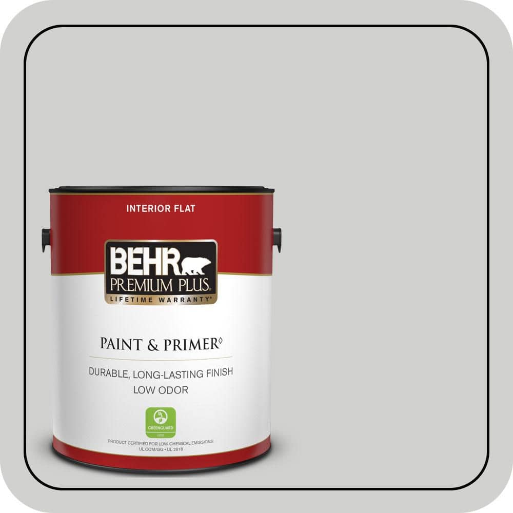 BEHR PREMIUM PLUS 1 gal. #PPU26-15 Halation Flat Low Odor Interior Paint & Primer