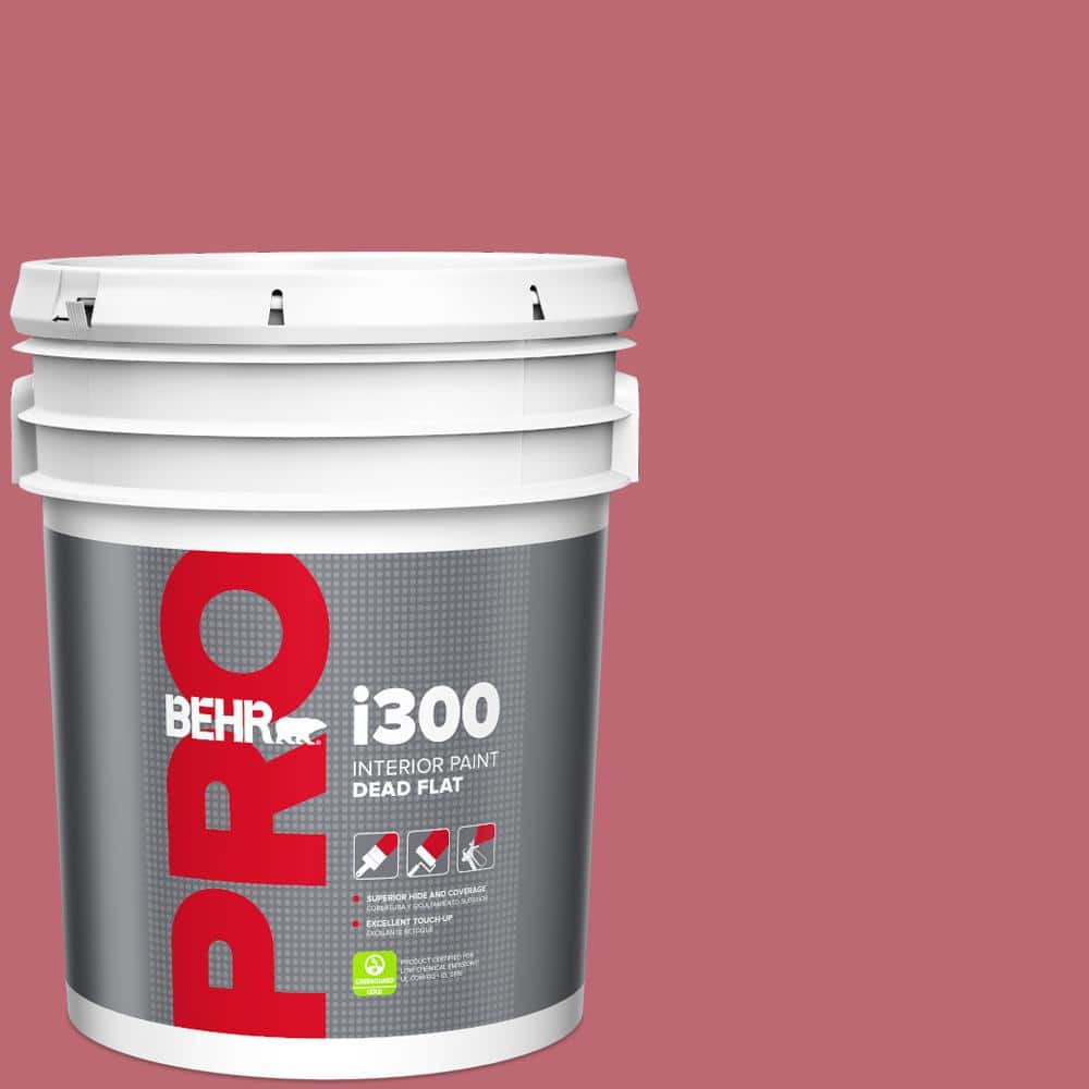 BEHR PRO 5 gal. #M140-5 Cherry Fizz Dead Flat Interior Paint