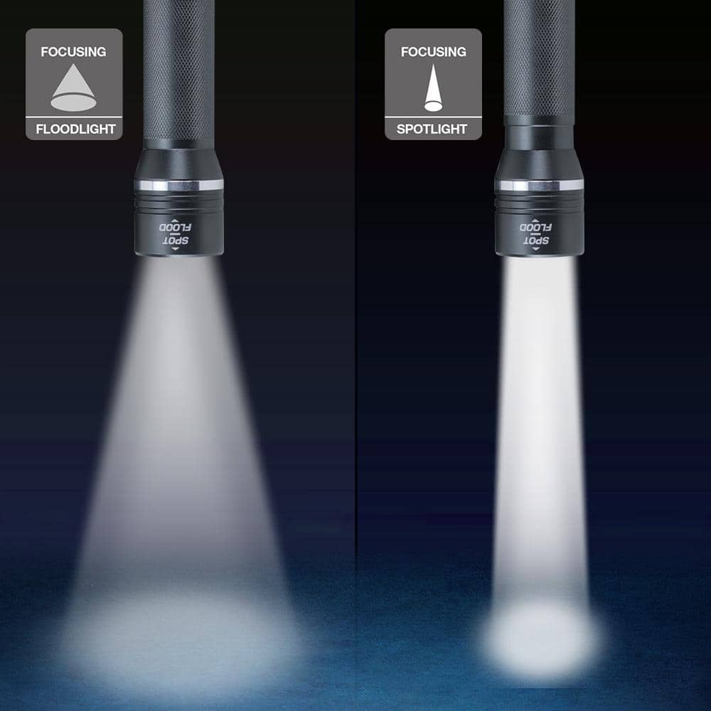 Defiant 500 Lumens LED Slide-to-Focusing Alkaline Flashlight (4)