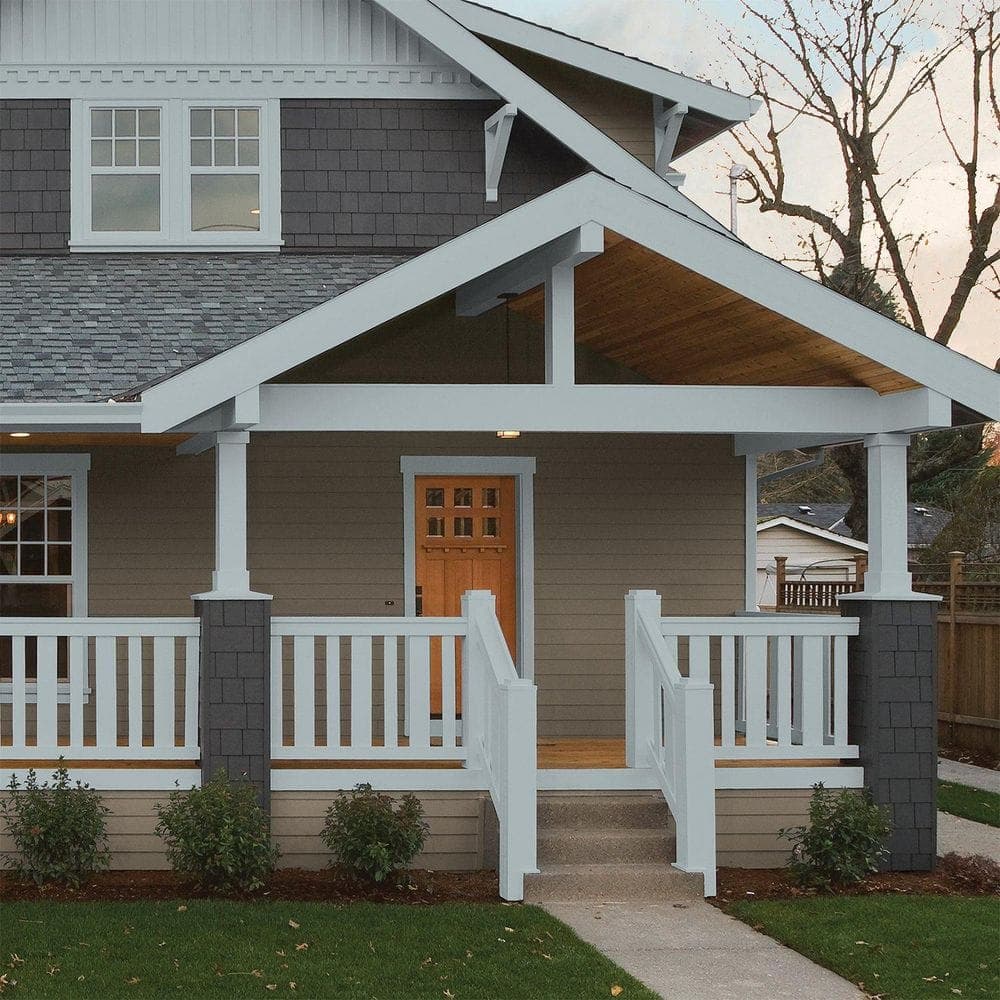 Glidden Premium 5 gal. PPG1036-3 Nautical Star Semi-Gloss Exterior Latex Paint (3)