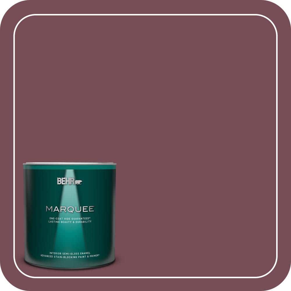 BEHR MARQUEE 1 qt. #MQ1-01 Rule Breaker One-Coat Hide Semi-Gloss Enamel Interior Paint & Primer