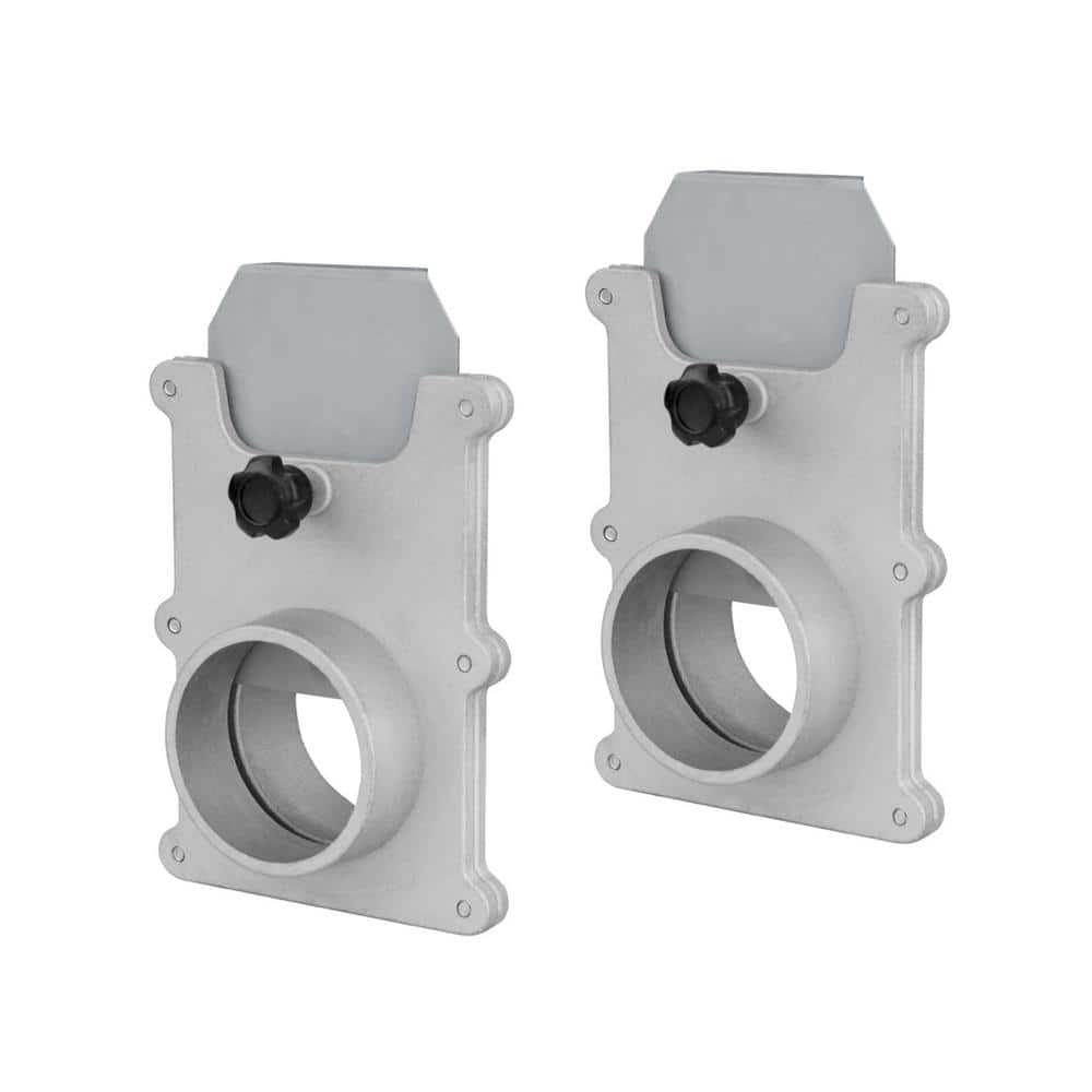 POWERTEC 2-1/2 in. Aluminum Blast Gate for Vacuum/Dust Collector, Dust Collection Systems (2-Pack) (1)