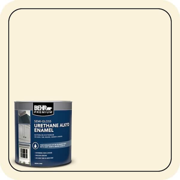 BEHR PREMIUM 1 qt. #W-B-310 Glow Semi-Gloss Enamel Urethane Alkyd Interior/Exterior Paint (2)