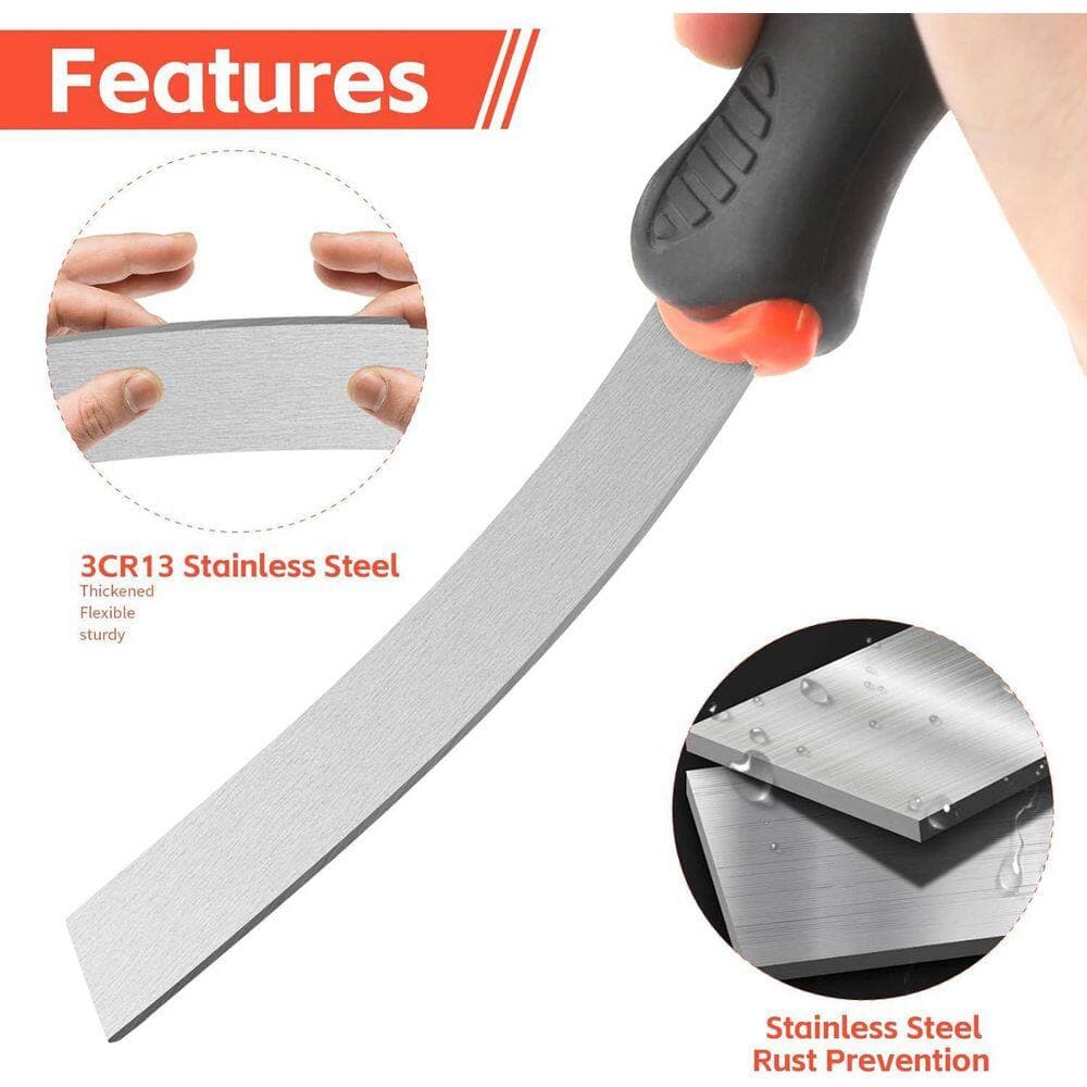 NVNOO 14 in. Stainless Steel Paint Scraper Knife for Repairing Drywall, Craping Plaster, Applying Putty (14-Pack) (3)