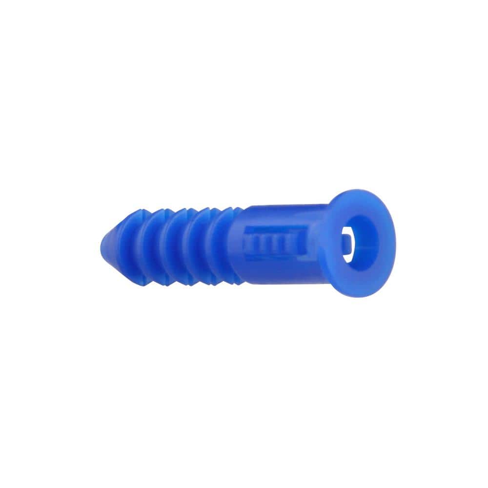 Everbilt #10-12 x 1-1/4 in. Blue Ribbed Plastic Anchor (75-Piece) (2)