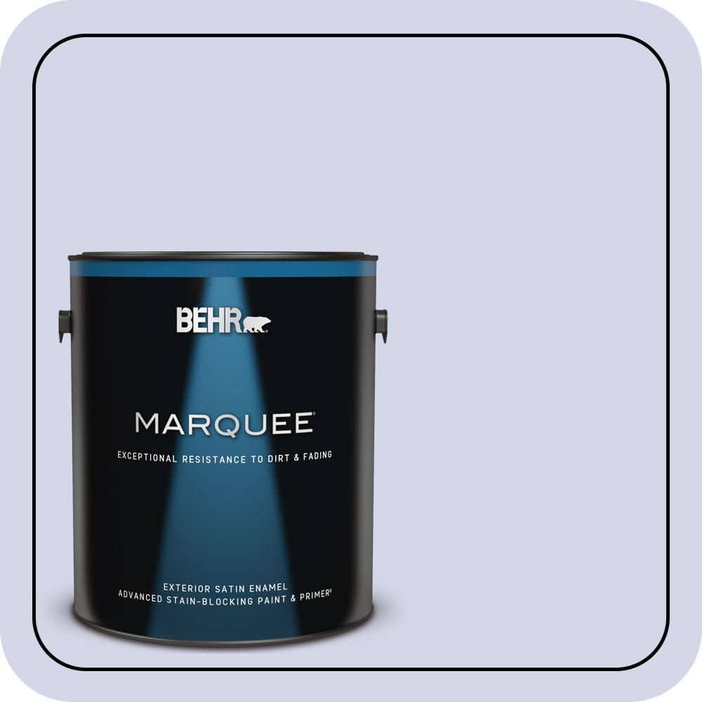 BEHR MARQUEE 1 gal. #620A-2 Cheerful Whisper Satin Enamel Exterior Paint & Primer
