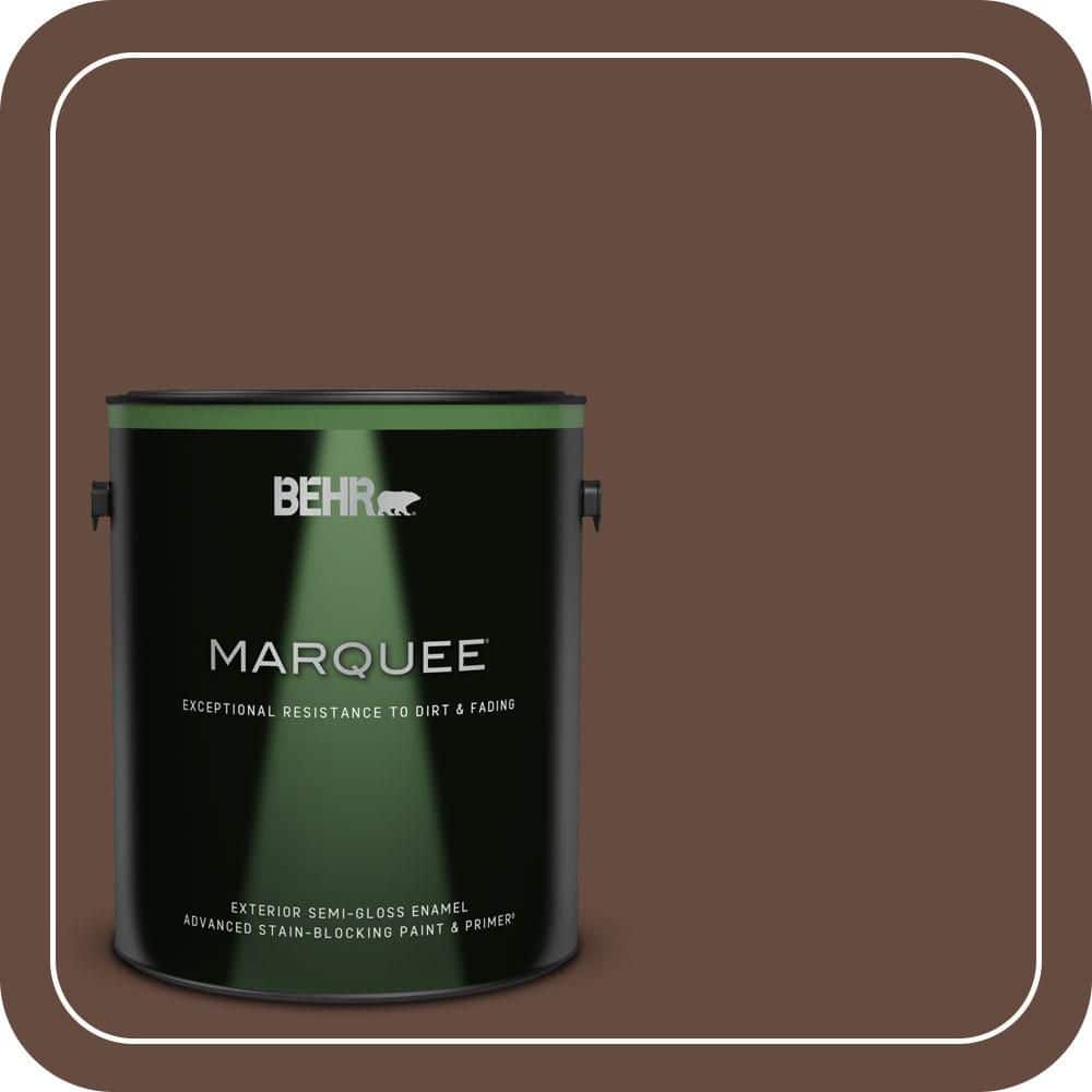 BEHR MARQUEE 1 gal. #QE-16 Earth Chicory Semi-Gloss Enamel Exterior Paint & Primer