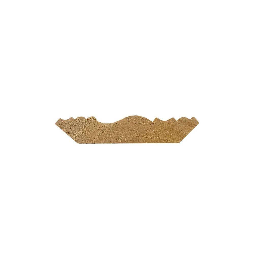 Ekena Millwork MLD171004 2 3/8 in. x 2 1/8 in. x 94-1/2 in. Cherry Acanthus Leaf Carved Wood Moulding (3)
