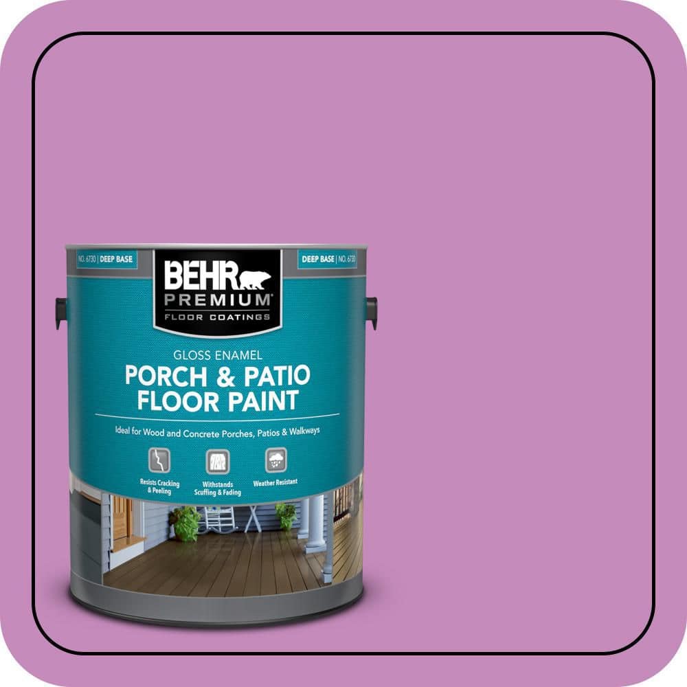 BEHR PREMIUM 1 gal. #P110-4 Rock Star Pink Gloss Enamel Interior/Exterior Porch and Patio Floor Paint