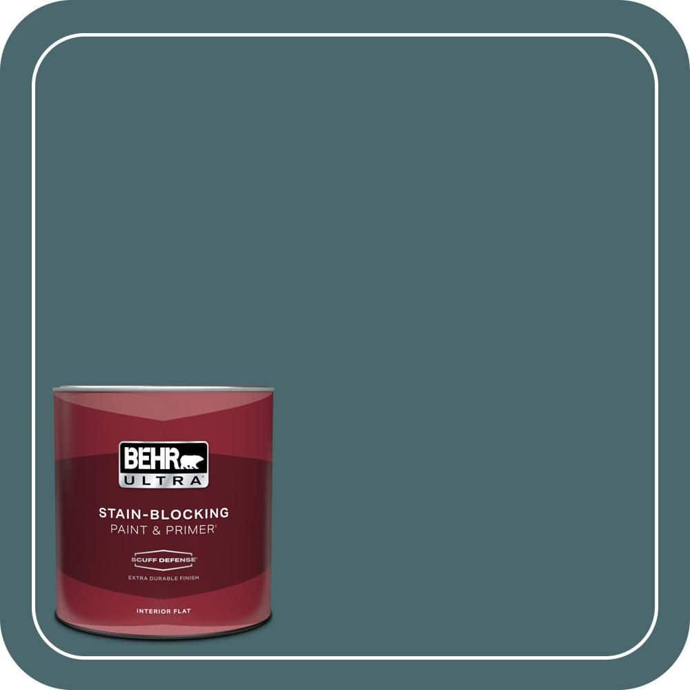 BEHR ULTRA 1 qt. #500F-7 Mythic Forest Extra Durable Flat Interior Paint & Primer