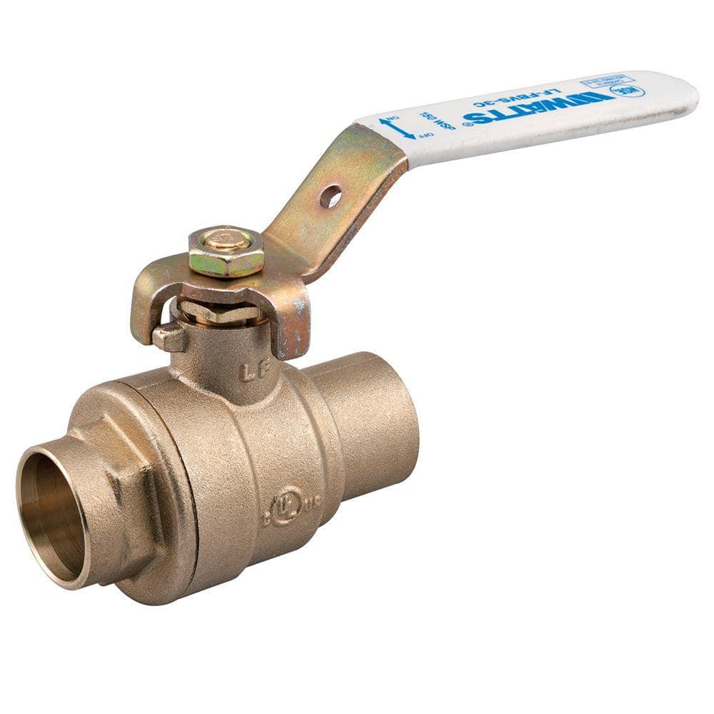 Watts . 5.3 in Brass Full Port Solder Ball Valve (3)
