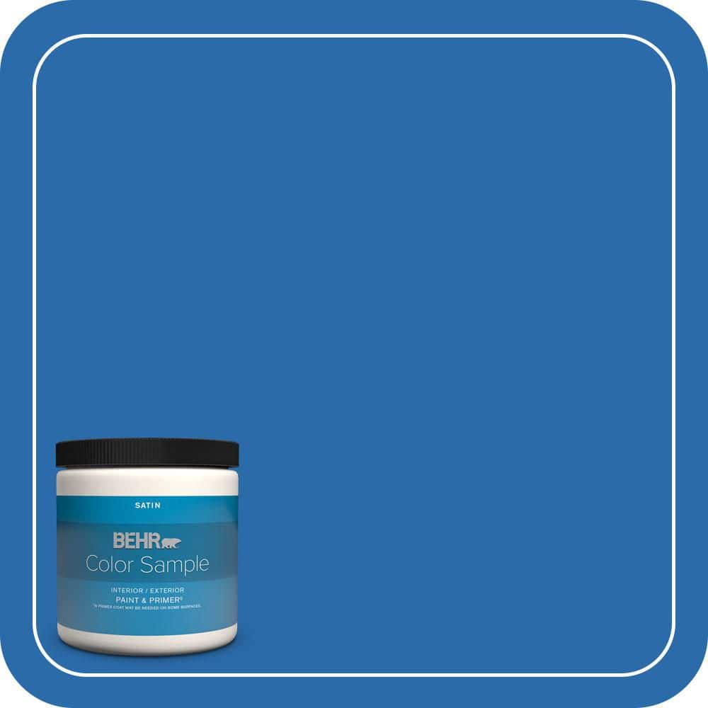 BEHR PREMIUM PLUS #MQ4-24 Electric Blue Enamel Low Odor & Primer (1)