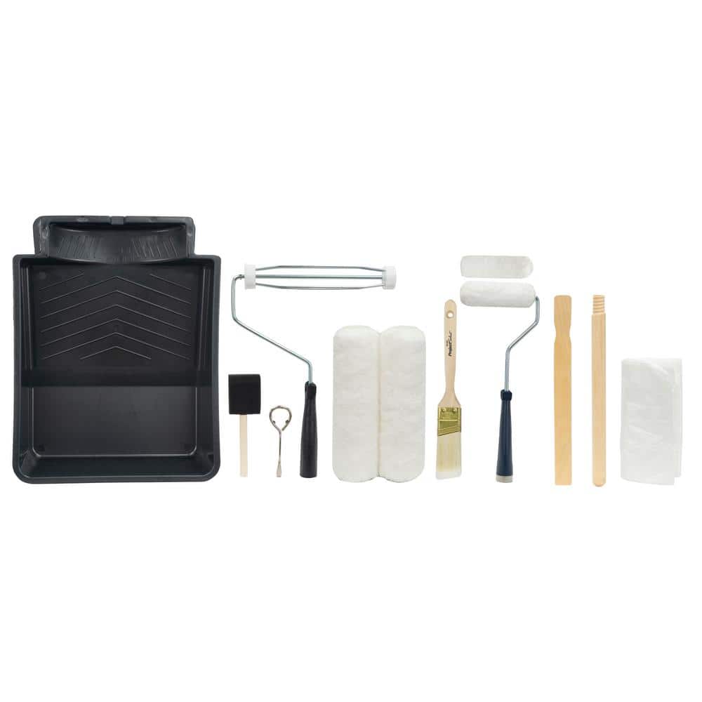Linzer One Coat 13-Piece Microfiber Plastic Handled Paint Tray Set (2)