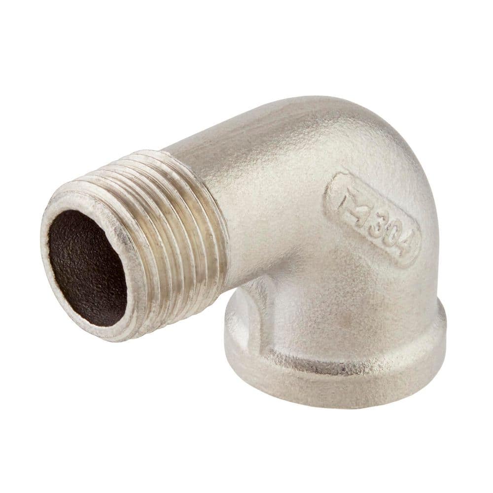 ProLine 1/2 in. MIP x 1/2 in. FIP Stainless Steel Street Elbow Fitting (1)