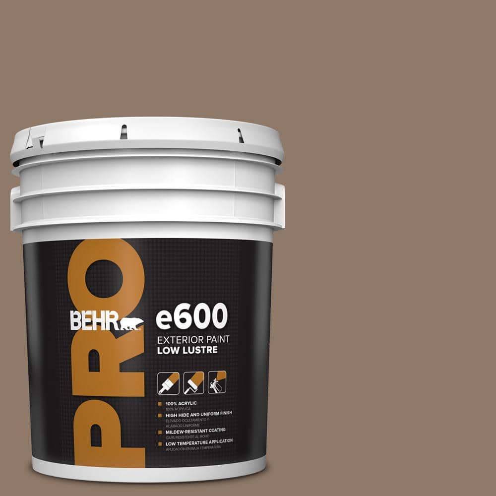 BEHR PRO 5 gal. #PPU5-05 Coconut Shell Low Luster Exterior Paint