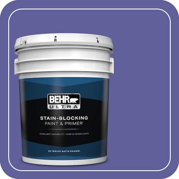 BEHR ULTRA 5 gal. #P550-6 Wizards Potion Satin Enamel Exterior Paint & Primer (2)