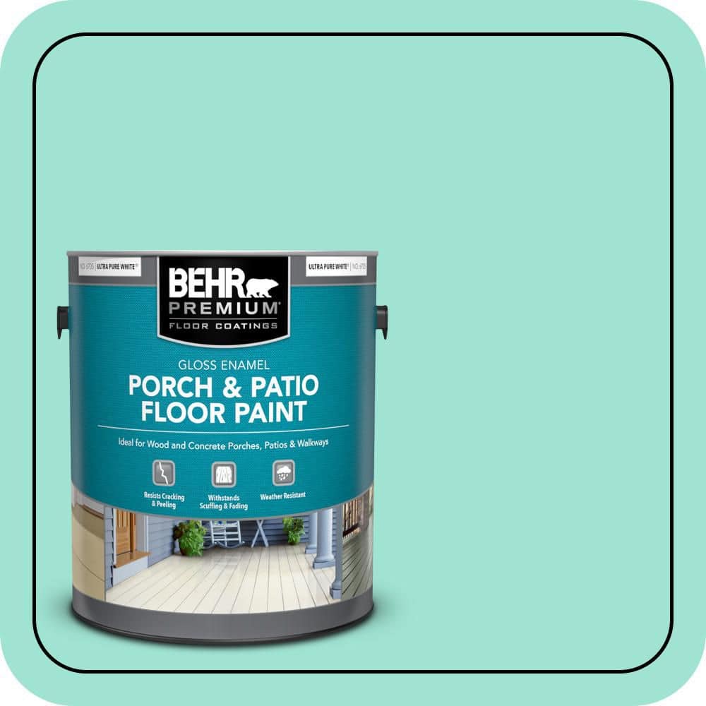 BEHR PREMIUM 1 gal. #P430-2 Aqua Wish Gloss Enamel Interior/Exterior Porch and Patio Floor Paint
