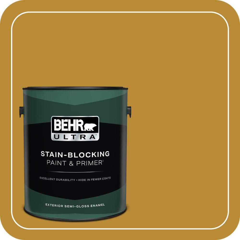 BEHR ULTRA 1 gal. #S-H-340 Treasures Semi-Gloss Enamel Exterior Paint & Primer