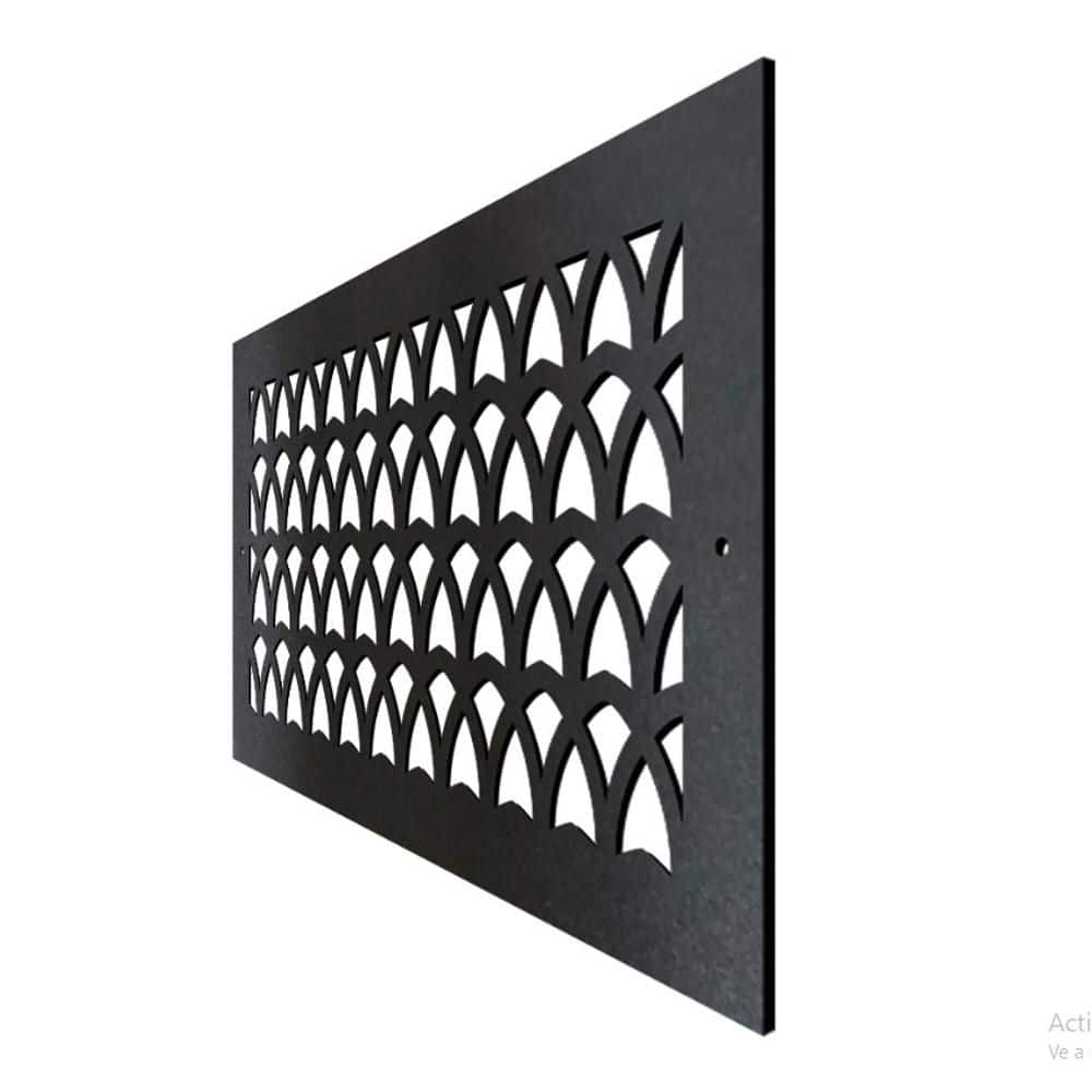STELLAR Metal Screw-In Floor Register. Duct Opening 6x12 (Overall 8x14) - Catalina Design (3)