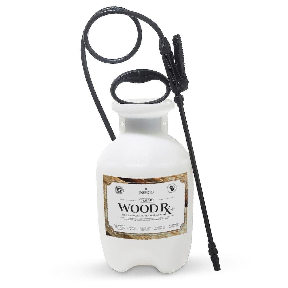 INSECO Clear WoodRx Plus 2 Gal. Sprayer Exterior Wood Sealer and Water Repellent