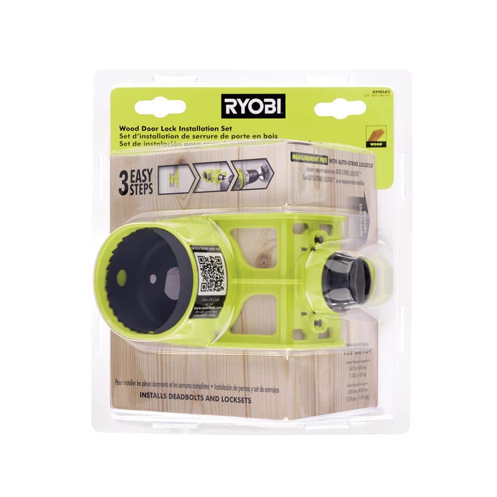 RYOBI Wood Door Lock Installation Kit