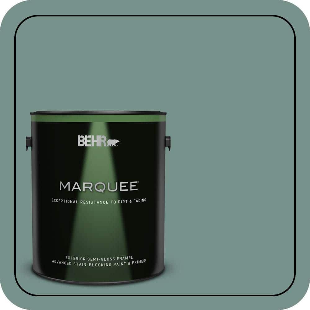 BEHR MARQUEE 1 gal. #S430-5 Longmeadow Semi-Gloss Enamel Exterior Paint & Primer