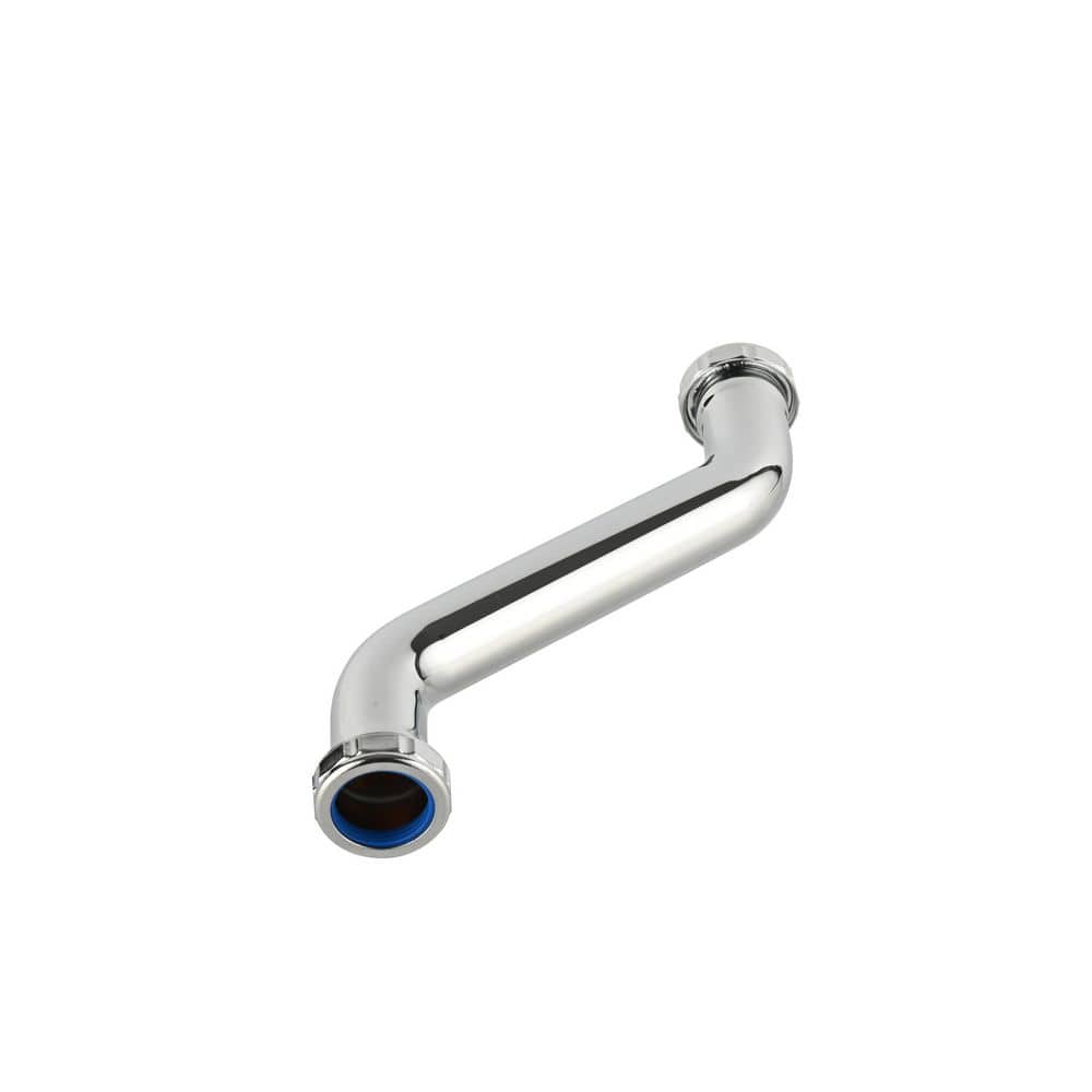 Everbilt 1-1/4 in. 20-Gauge Brass Double Slip-Joint Sink Drain Pipe Offset Chrome-Plated (4)