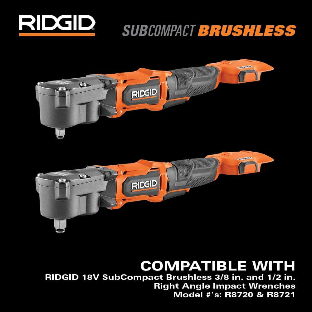 RIDGID SubCompact Brushless Right Angle Impact Wrench Protective Boot (2)
