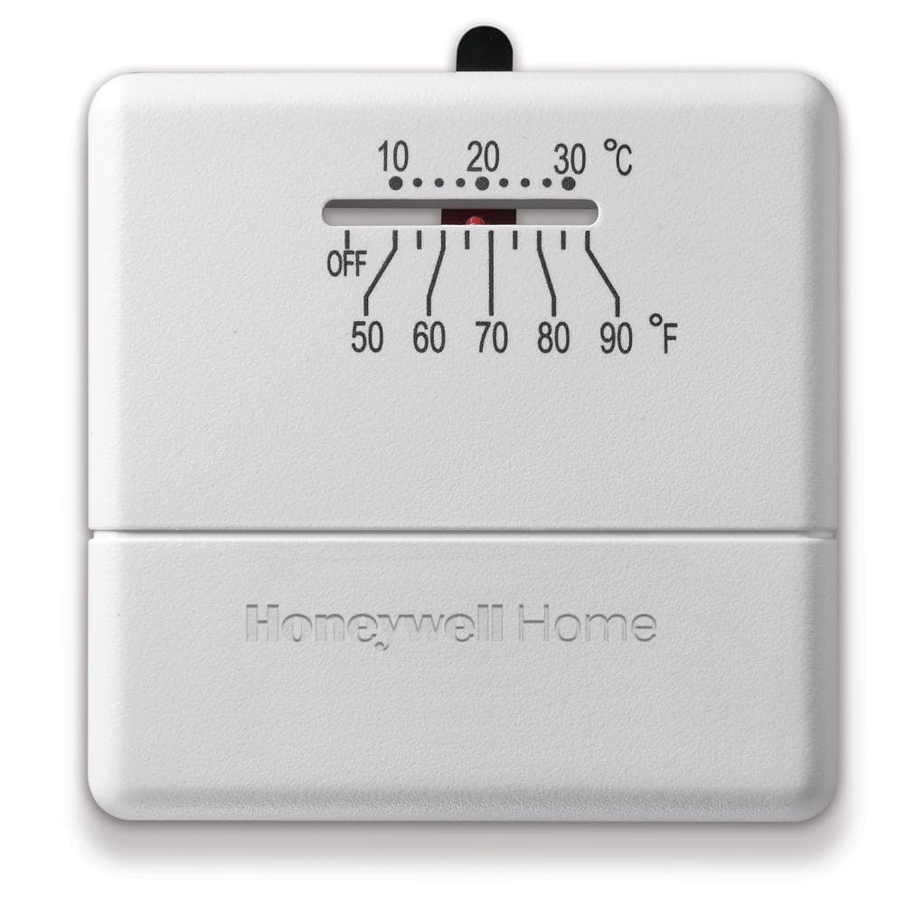 Honeywell Home Economy Non-Programmable Thermostat with Microvolt 1H Single Stage Heating (2)