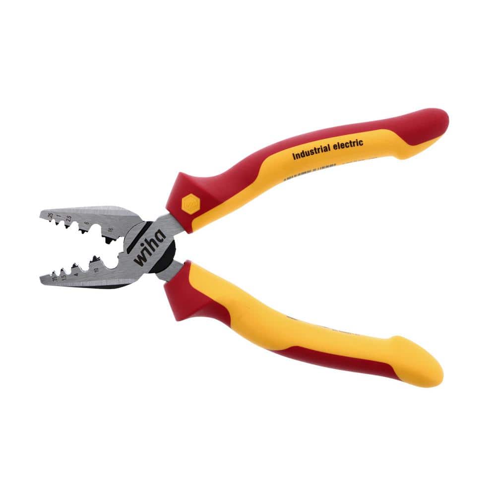 Wiha 7 in. 1000-Volt Insulated Industrial Crimping Pliers (2)
