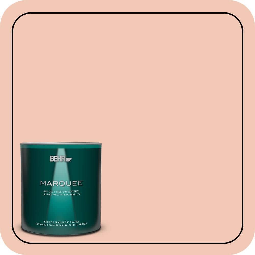 BEHR PREMIUM PLUS 5 gal. #M190-2 Everblooming Semi-Gloss Enamel Low Odor Interior Paint & Primer (1)