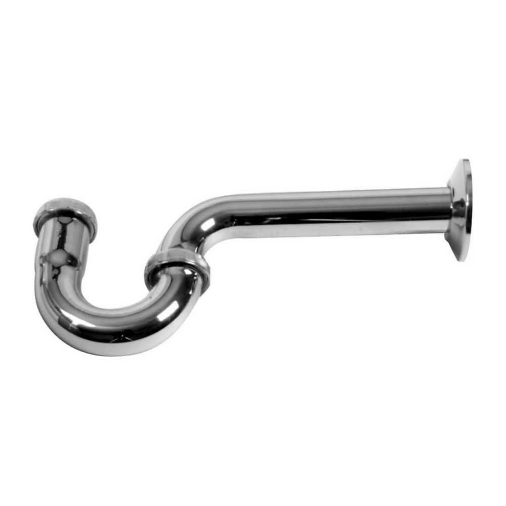 Dearborn Brass 1-1/2 in. 20-Gauge Chrome-Plated Brass Sink Drain P-Trap (2)