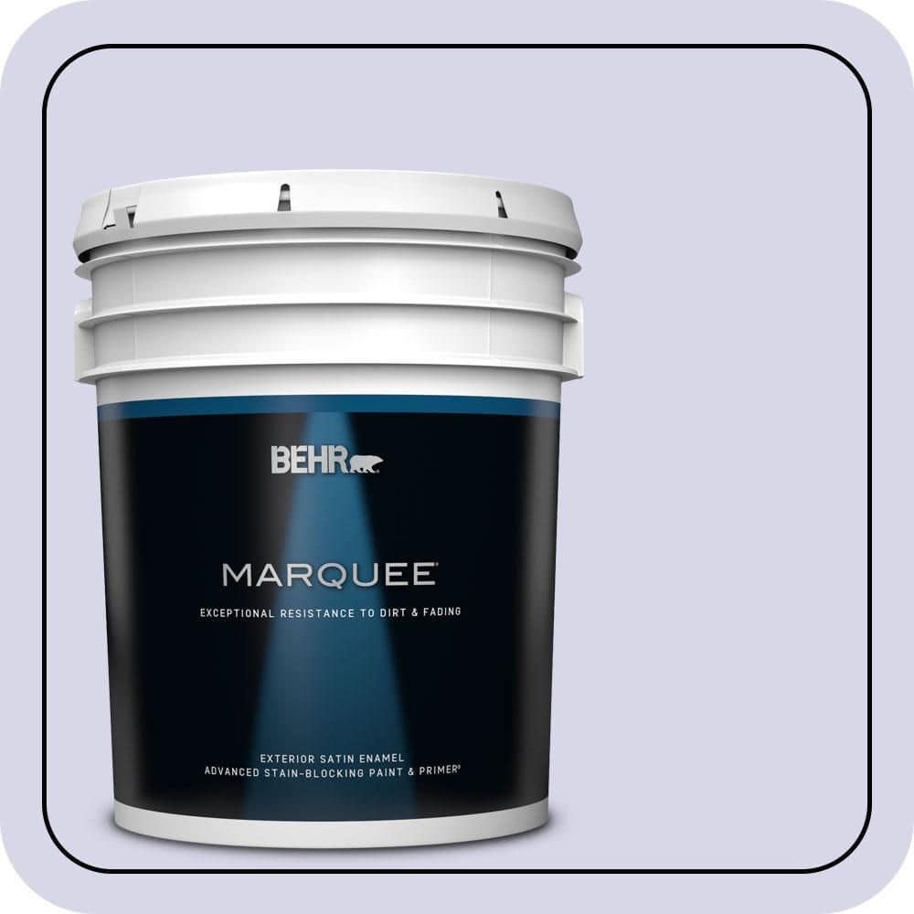 BEHR MARQUEE 5 gal. #630A-2 February Frost Satin Enamel Exterior Paint & Primer