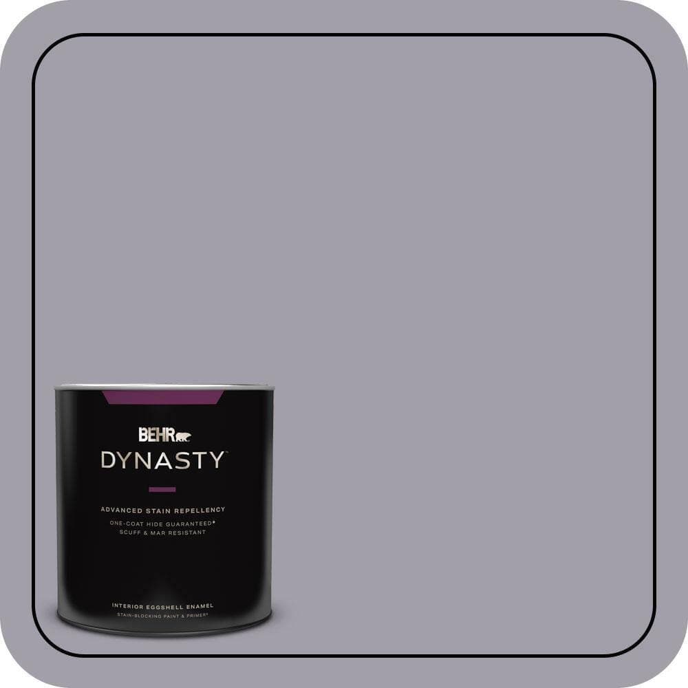 BEHR DYNASTY 1 qt. #N550-4 Ashberry One-Coat Hide Eggshell Enamel Interior Stain-Blocking Paint & Primer