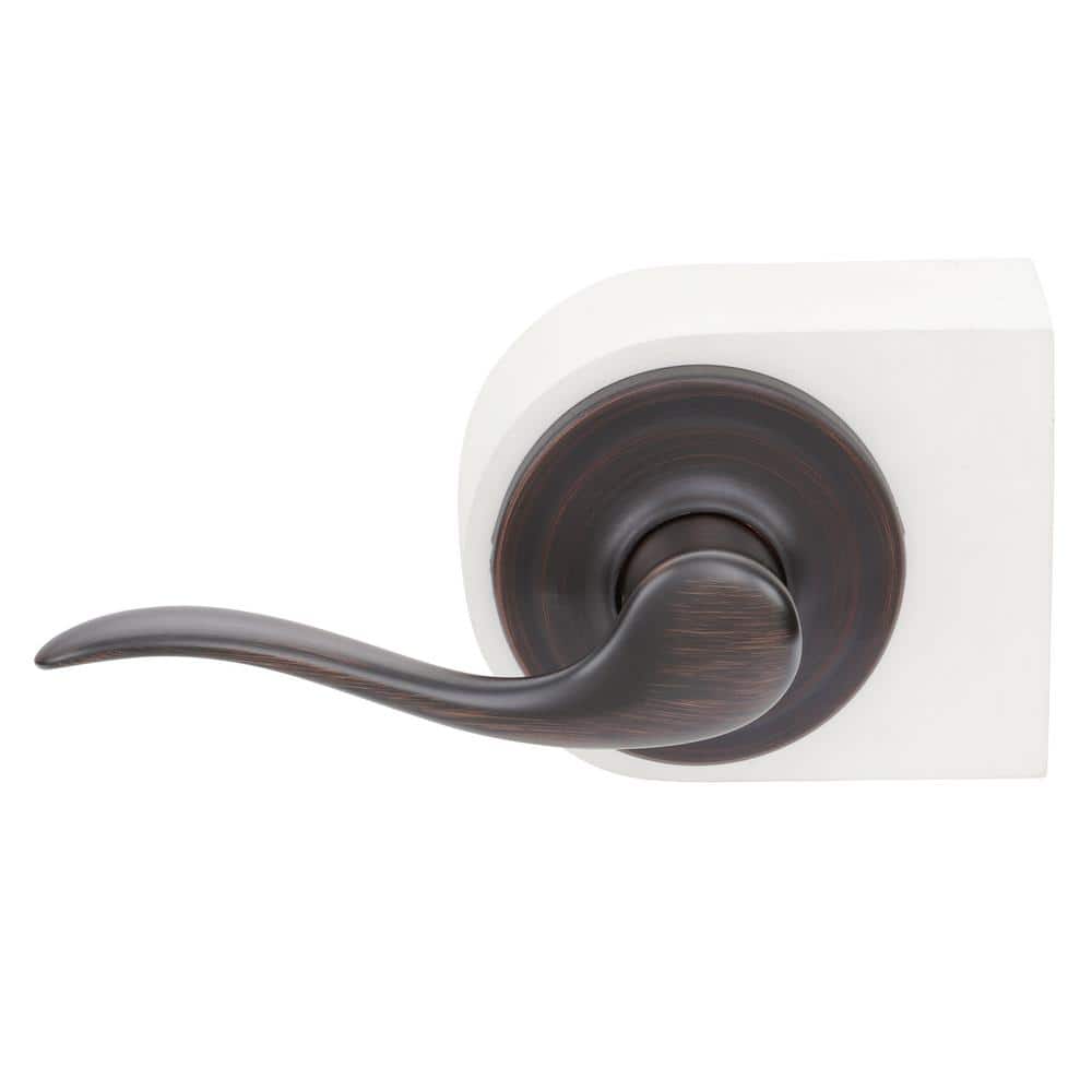 Kwikset Tustin Venetian Bronze Left-Handed Half-Dummy Door Handle with Microban Antimicrobial Technology (2)