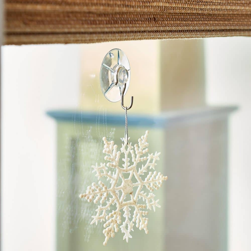 5 lb. Clear-Plastic Suction-Cup Hooks (3-Pack) (3)