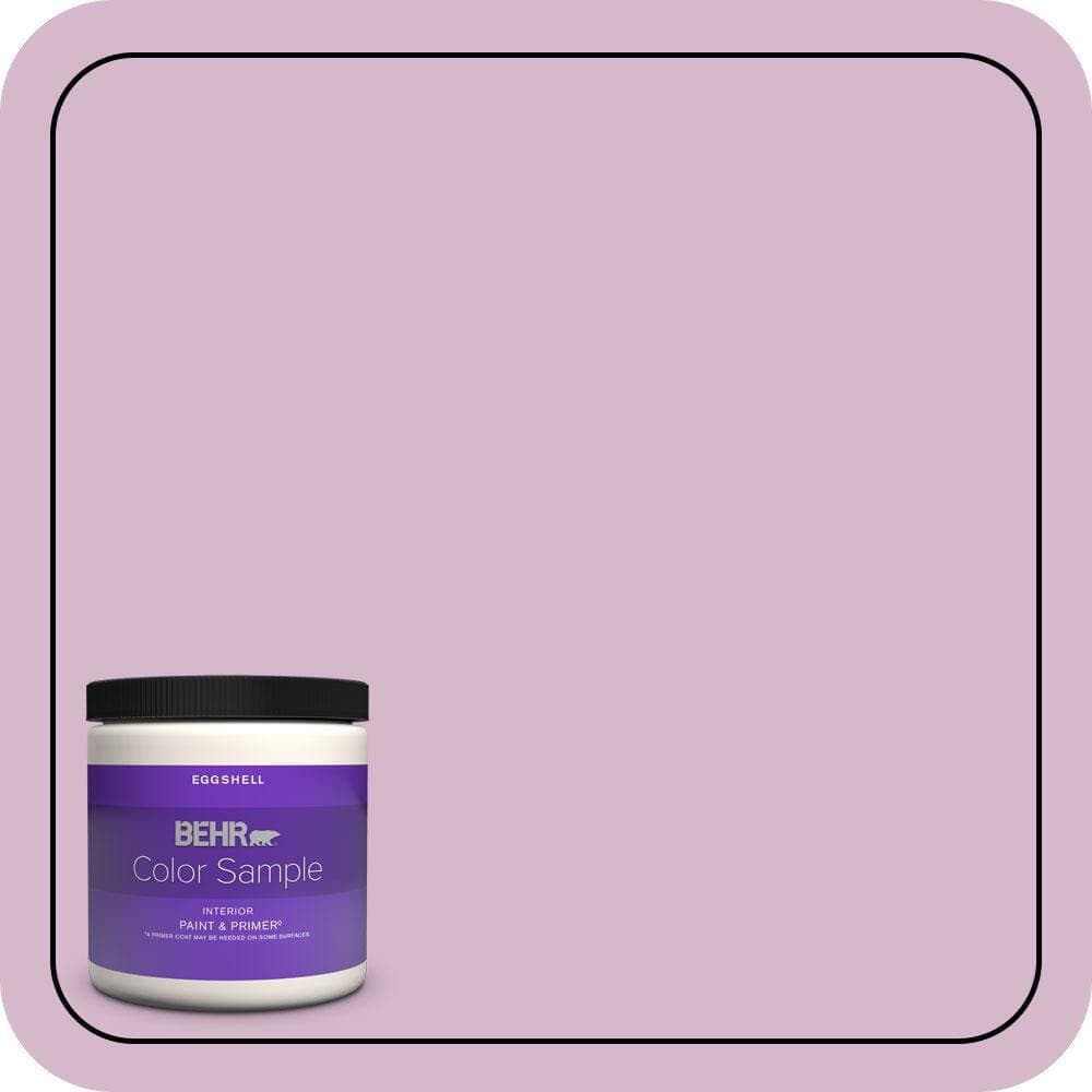 BEHR PREMIUM PLUS 8 oz. #680D-4 Velvet Slipper Eggshell Enamel Interior Paint & Primer Color Sample