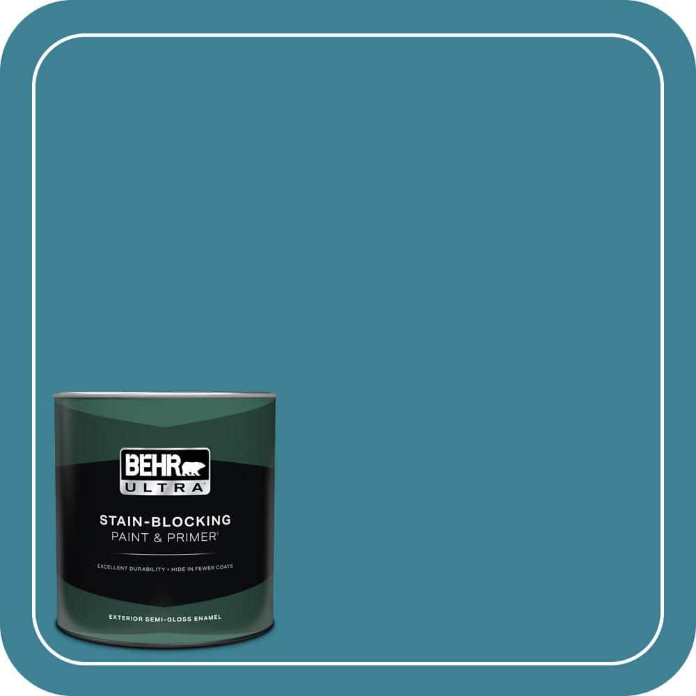 BEHR ULTRA 1 qt. #540D-6 Wipeout Semi-Gloss Enamel Exterior Paint & Primer