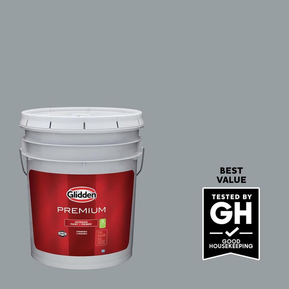 Glidden Premium 5 gal. PPG1011-4 UFO Satin Interior Latex Paint