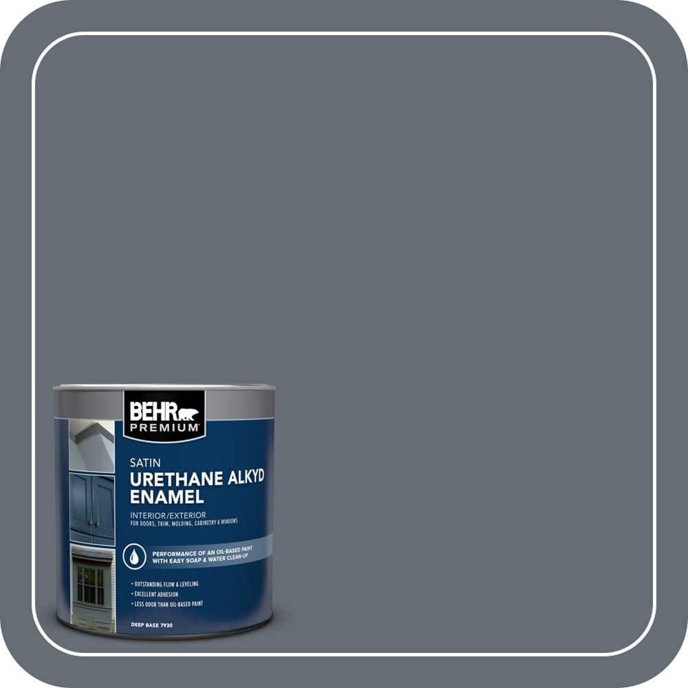 BEHR PREMIUM 1 qt. #PPU26-22 Summer Storm Urethane Alkyd Satin Enamel Interior/Exterior Paint