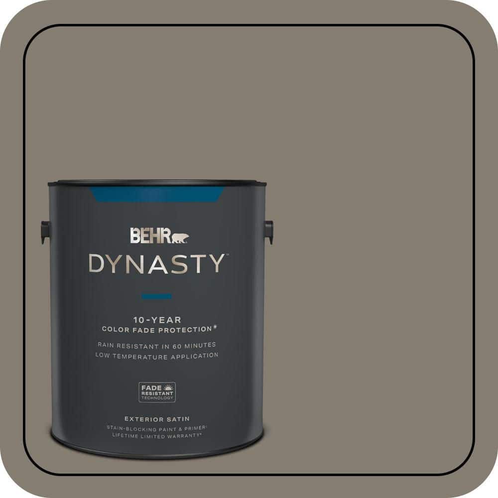BEHR DYNASTY 1 gal. #MQ2-53 Smoky Trout Satin Enamel Exterior Stain-Blocking Paint & Primer